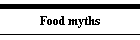 Food myths